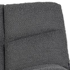 Drehsessel ohne Armlehnen in Anthrazit Boucle - Matresca