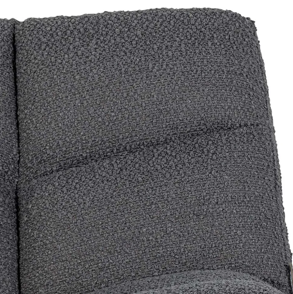 Drehsessel ohne Armlehnen in Anthrazit Boucle - Matresca