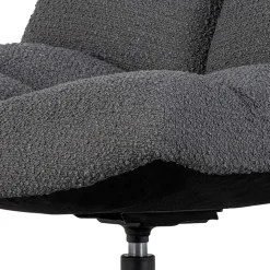 Drehsessel ohne Armlehnen in Anthrazit Boucle - Matresca