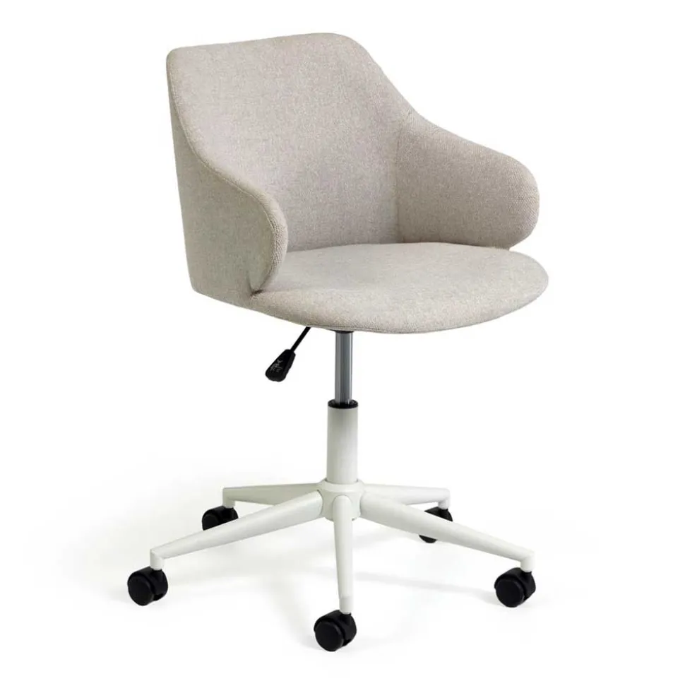 Drehstuhl in Hellgrau Strukturstoff - Spint