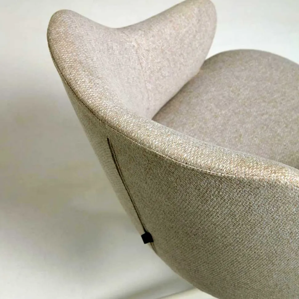 Drehstuhl in Hellgrau Strukturstoff - Spint