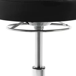 Drehstuhl mit schmaler Rückenlehne in Schwarz - Azenta