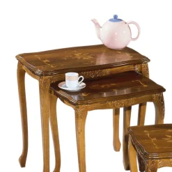 Drei Beistelltische mit Intarsien Magari italienisches Design (dreiteilig)