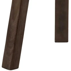 Dreibein Hocker in Dunkelbraun - Abelynta (2er Set)