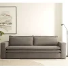 Dreisitzer Bettsofa in Hellbraun Cord - Anyna
