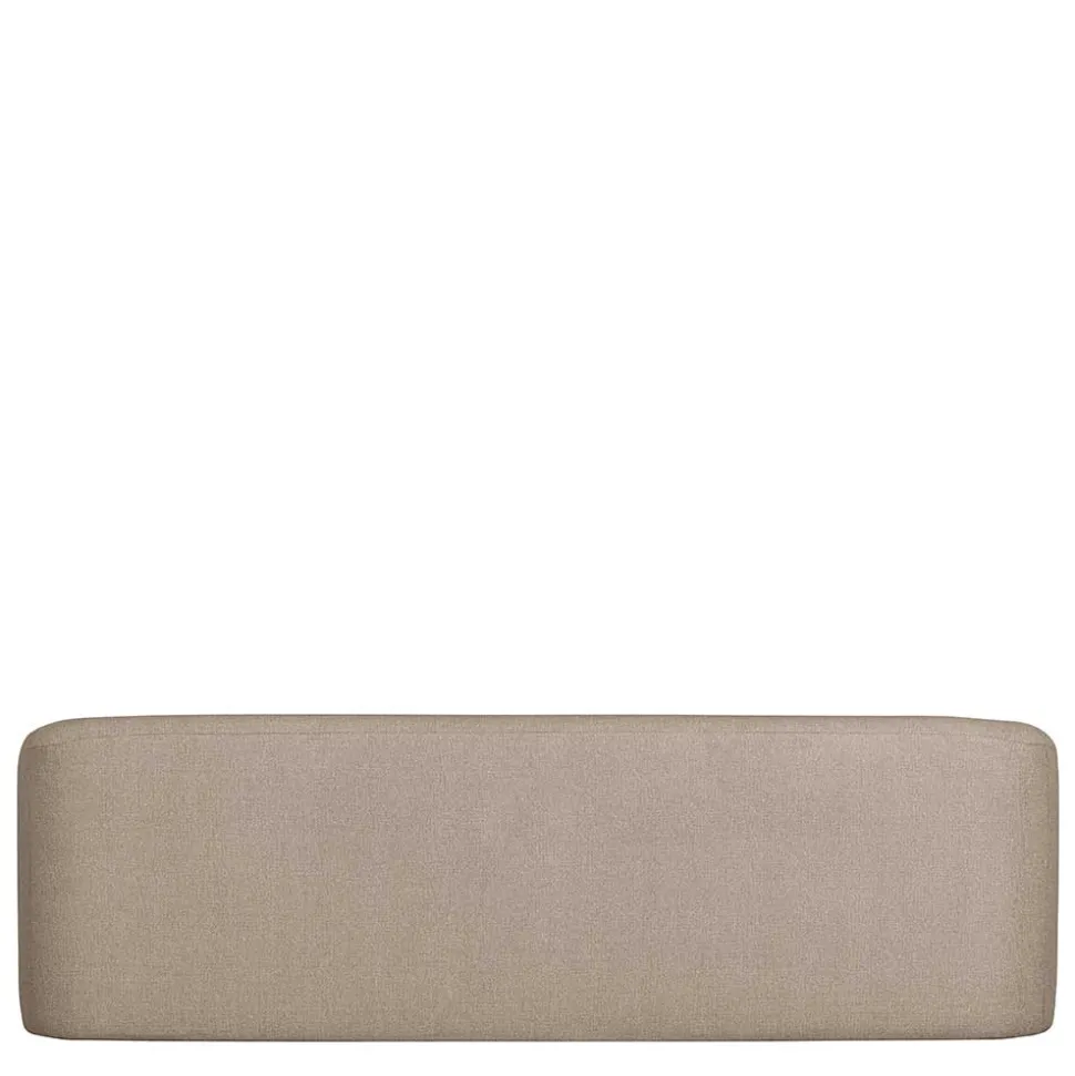 Dreisitzer Couch aus Chenille in Beige - Chake