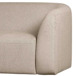 Dreisitzer Couch aus Chenille in Beige - Chake