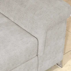 Dreisitzer Funktionscouch in Cremeweiß - Cryptos