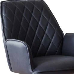 Dunkelblaue Drehstühle für Esstisch - Viraneos (2er Set)