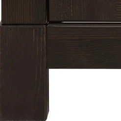 Dunkelbraune Kommode mit fünf Schubladen - Sikulav