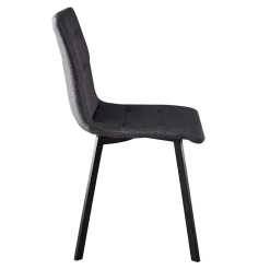 Dunkelgraue Essstühle in Modern - Nicoleta (2er Set)