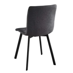 Dunkelgraue Essstühle in Modern - Nicoleta (2er Set)