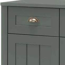 Dunkelgrüne Country Möbel Set - Niestov (vierteilig)