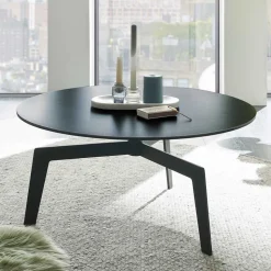 Dunkler Couchtisch mit Dreifußgestell - Deway