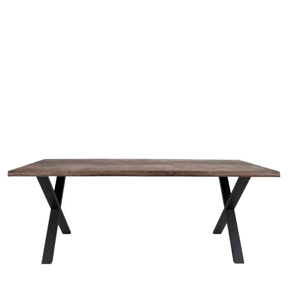 Dunkler Eiche Tisch & Stühle in Dunkelbraun - Jovena (siebenteilig)