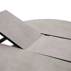 Dunkler Esstisch mit Butterflyauszug - Exmonda