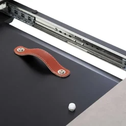 Dunkler Esstisch mit Butterflyauszug - Exmonda