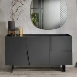Dunkles Design Sideboard 160 cm breit - Dreamings