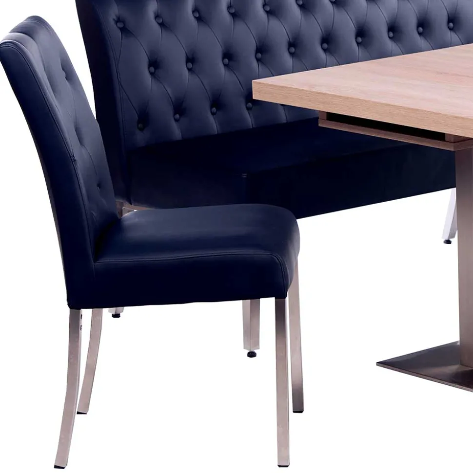 Eckbankgruppe in Dunkelblau - Curedo (vierteilig)