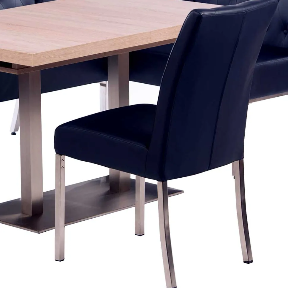 Eckbankgruppe in Dunkelblau - Curedo (vierteilig)