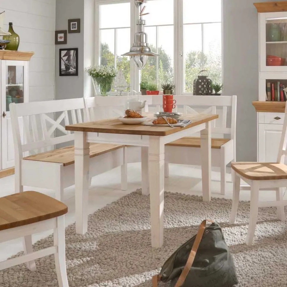 Eckbankgruppe Lugon im Landhausstil (vierteilig)