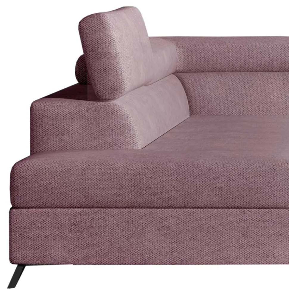 Eckcouch in Altrosa Samtbezug - Gina