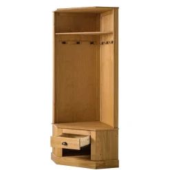 Eckgarderobe in Kiefer Natur - Kumico