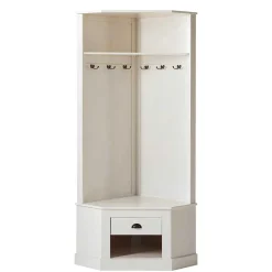 Eckgarderobe in Weiß - Cianova