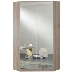 Eckkleiderschrank in Eiche Sägerau Optik - Fabricus