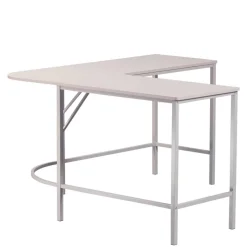 Eckschreibtisch in Hellgrau - Barossio