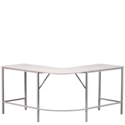 Eckschreibtisch in Hellgrau - Barossio