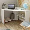 Eckschreibtisch in Weiß - 80x73x80 cm - Jetta