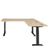 Eckschreibtisch mit T Gestell - Kuetra
