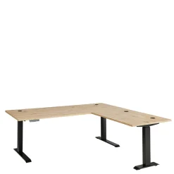 Eckschreibtisch mit T Gestell - Kuetra