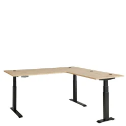 Eckschreibtisch mit T Gestell - Kuetra