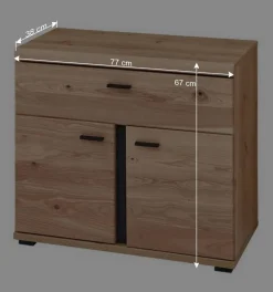 Eckschreibtisch teilmassiv - Emly