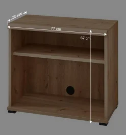 Eckschreibtisch teilmassiv - Emly