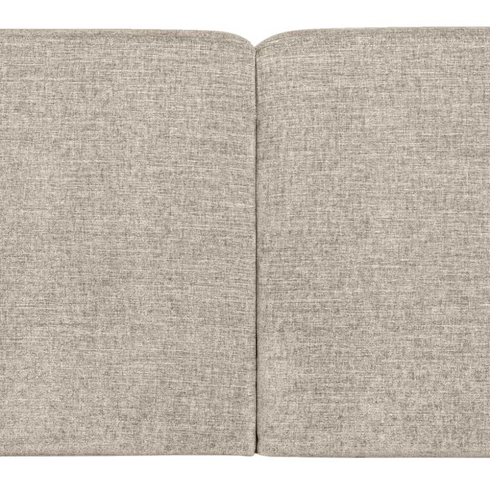 Ecksofa in Beige Webstoffbezug - Mauricios