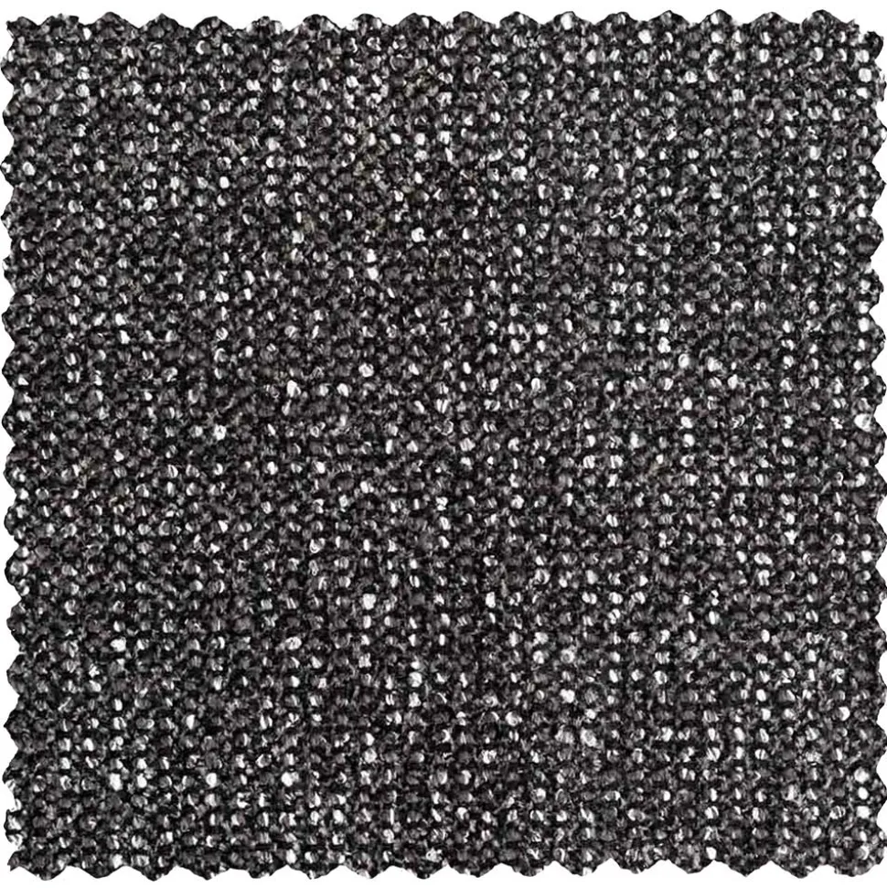 Ecksofa in Schwarzgrau Chenille - Barat