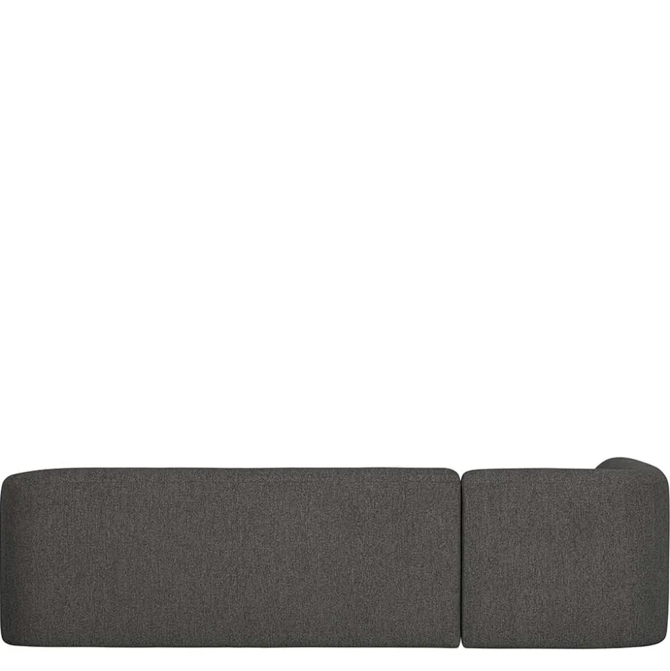 Ecksofa in Schwarzgrau Chenille - Barat