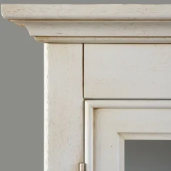 Eckvitrine in Antikweiß - Annot