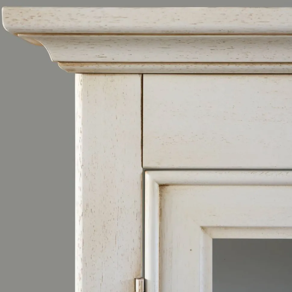 Eckvitrine in Antikweiß - Annot