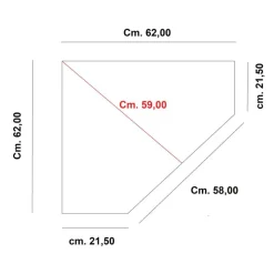 Eckvitrine in Antikweiß - Annot