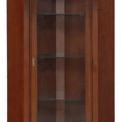 Eckvitrine in Walnussfarben Antik - Istefanio