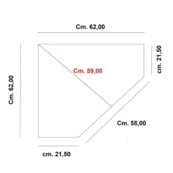 Eckvitrine in Walnussfarben Antik - Istefanio