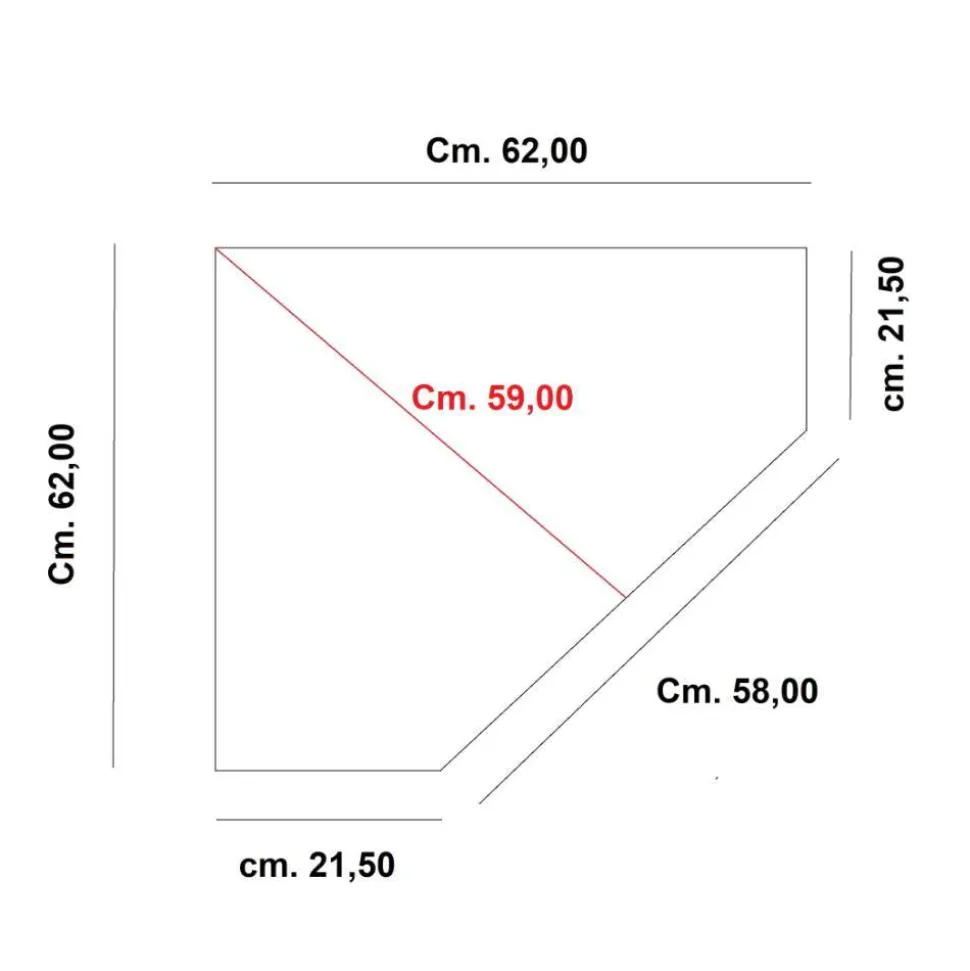 Eckvitrine in Walnussfarben Antik - Istefanio