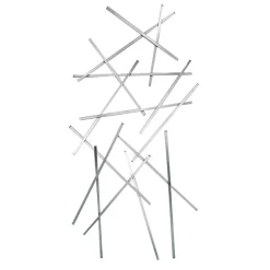 Edelstahl Garderobe mit zehn Haken - Shines