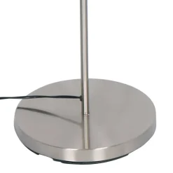 Edle Stehleuchte in matter Edelstahl Optik - Olenora