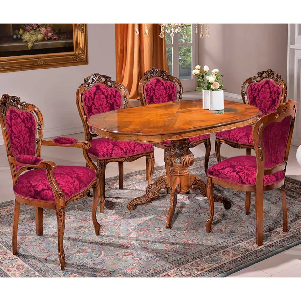 Edler Armlehnenstuhl im Barock Stil - Ursanna