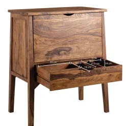 Edler Barschrank aus Sheesham Massivholz - Finaly